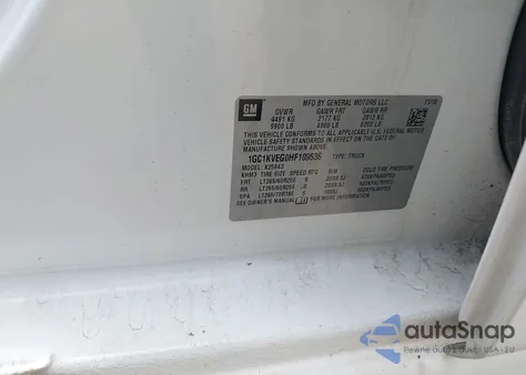 2017 Chevrolet Silverado 2500Hd Lt from USA, damaged, VIN 1GC1KVEG0HF109536